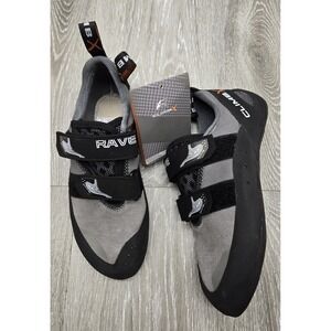 Climb X Rave Granite Rock Climbing Shoes Grey Black US 6.5 EUR 39 NEW